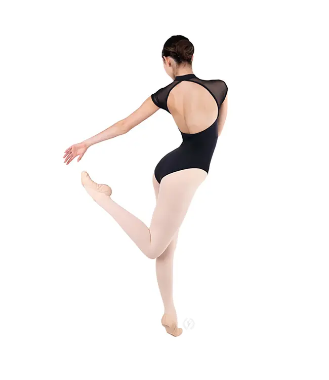 Ladies' Silhouette Mesh Sleeve Leotard