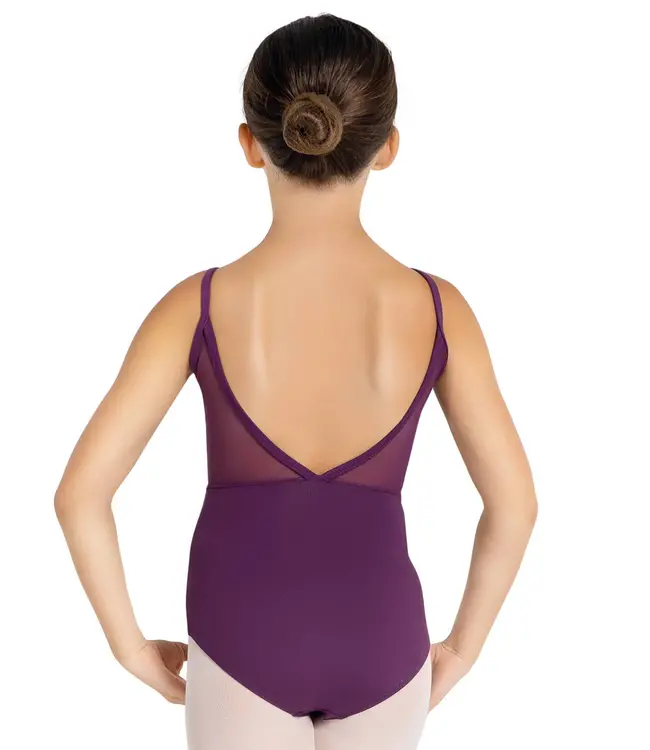 Ladies' Mesh Back Leotard Aubergine