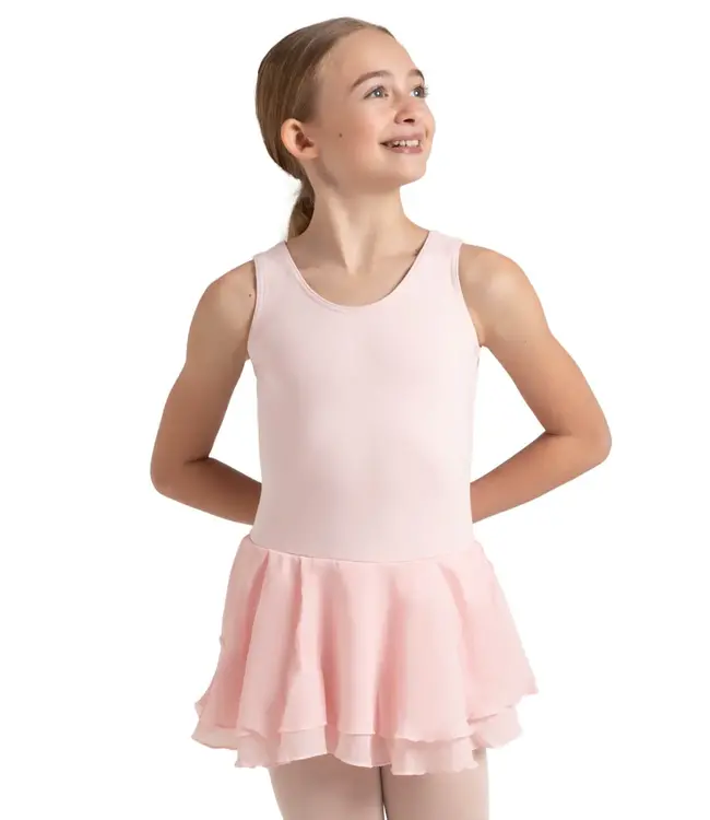 Children's Double Layer Dance Dress Pink