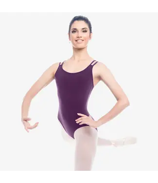 SoDanca Ladies' Double Strap Camisole Leotard Dark Purple