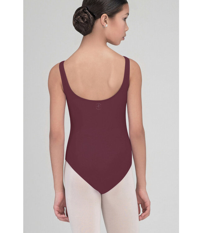 Children's Faustine Tank Leotard Burgundy