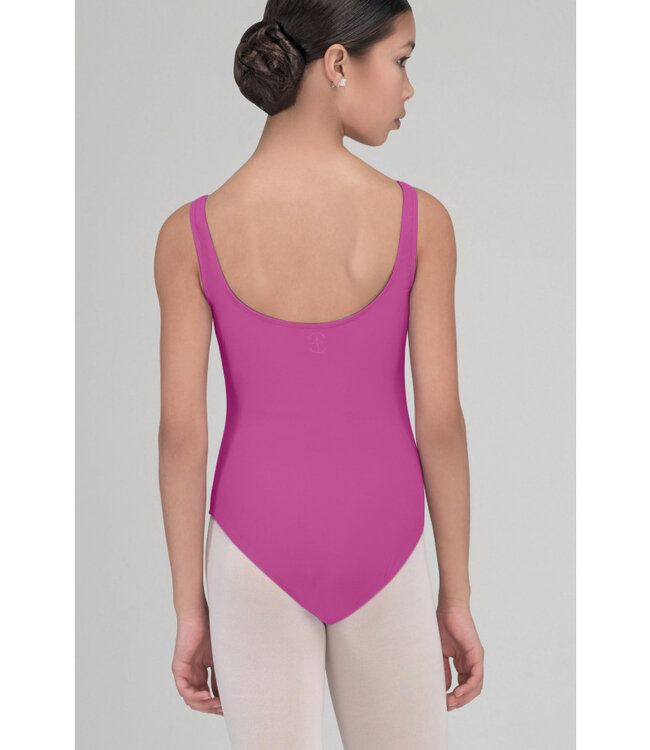 Children's Faustine Tank Leotard Fuchsia