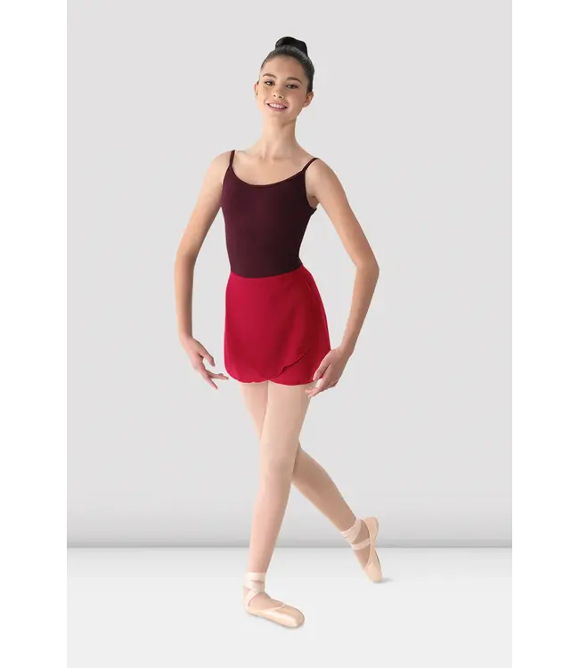 Ladies' Georgette Wrap Skirt Garnet