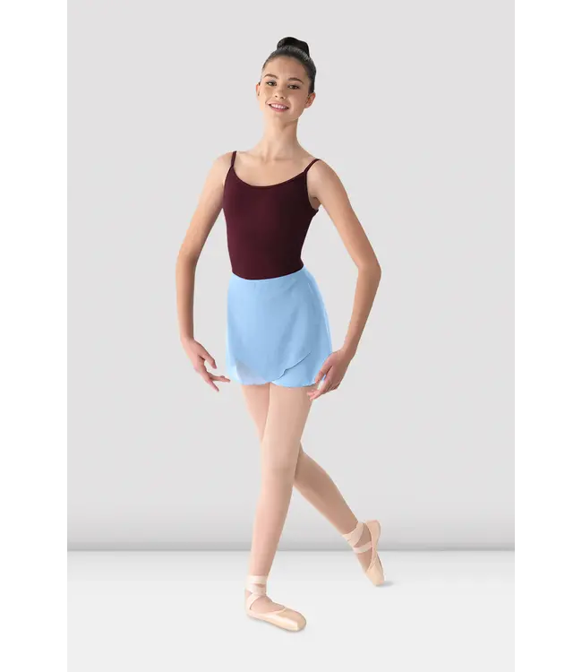 Ladies' Georgette Wrap Skirt Light Blue