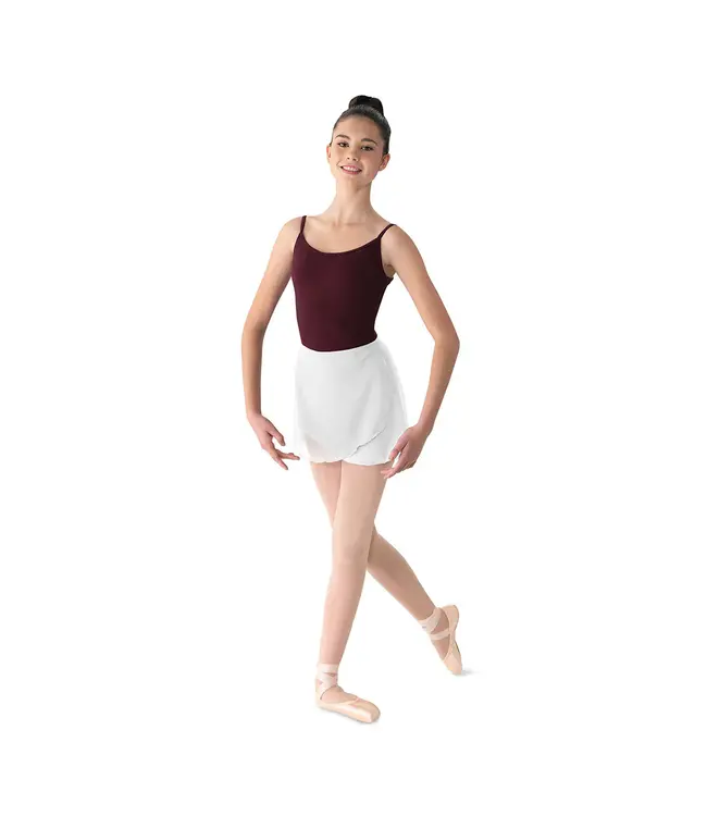 Ladies' Georgette Wrap Skirt White