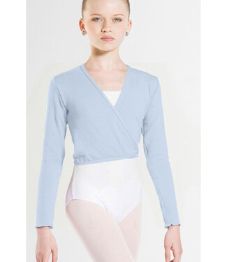 Wear Moi Children's Menuet Knitted Wrap Sweater Sky