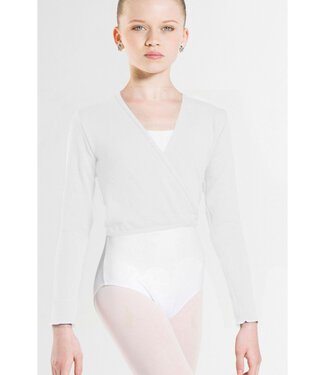 Wear Moi Children's Menuet Knitted Wrap Sweater White