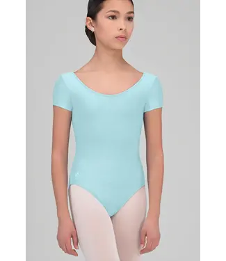Wear Moi Children's Coralie Cap Sleeve Leotard Pacific