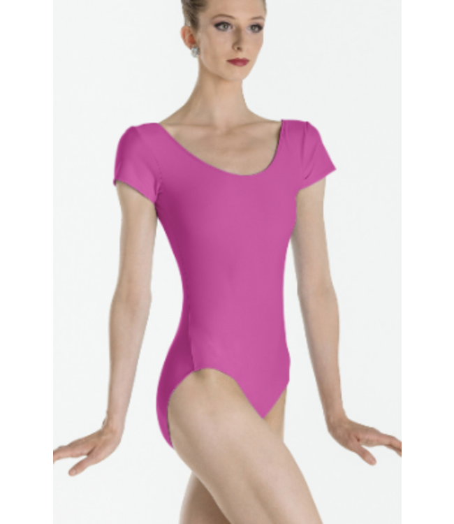 Ladies' Pirouette Cap Sleeve Leotard Fuchsia