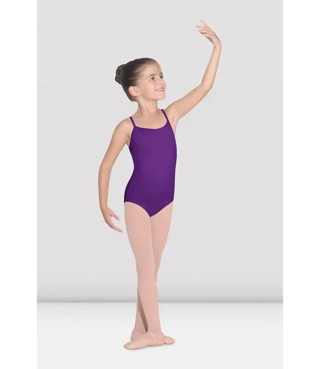 Children's Camisole Leotard Aubergine