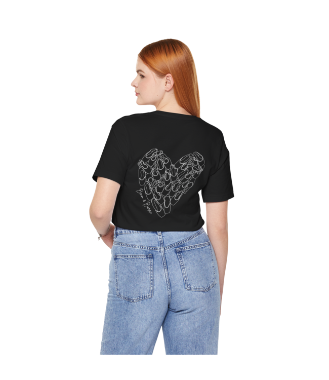 Pointe Shoe Heart Shirt Black