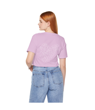 Beam & Barre Pointe Shoe Heart Shirt Lilac