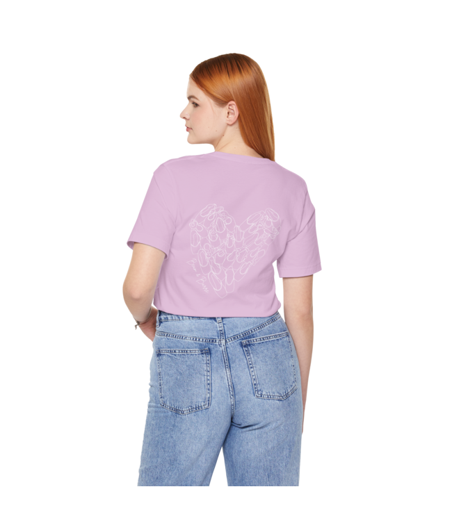 Pointe Shoe Heart Shirt Lilac