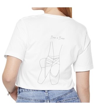Beam & Barre Pointe Shoe Shirt White