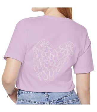 Beam & Barre Pointe Shoe Heart Shirt Lilac