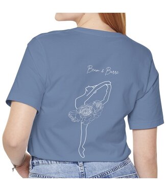 Beam & Barre Peony Dancer Shirt Periwinkle