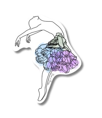 Beam & Barre Bouquet Dancer Sticker