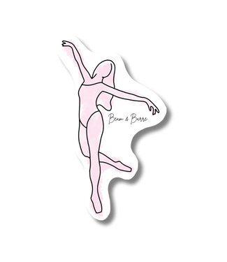 Beam & Barre Falling Sticker