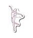 Beam & Barre Falling Sticker