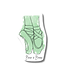 Beam & Barre Pointe Shoes Sticker