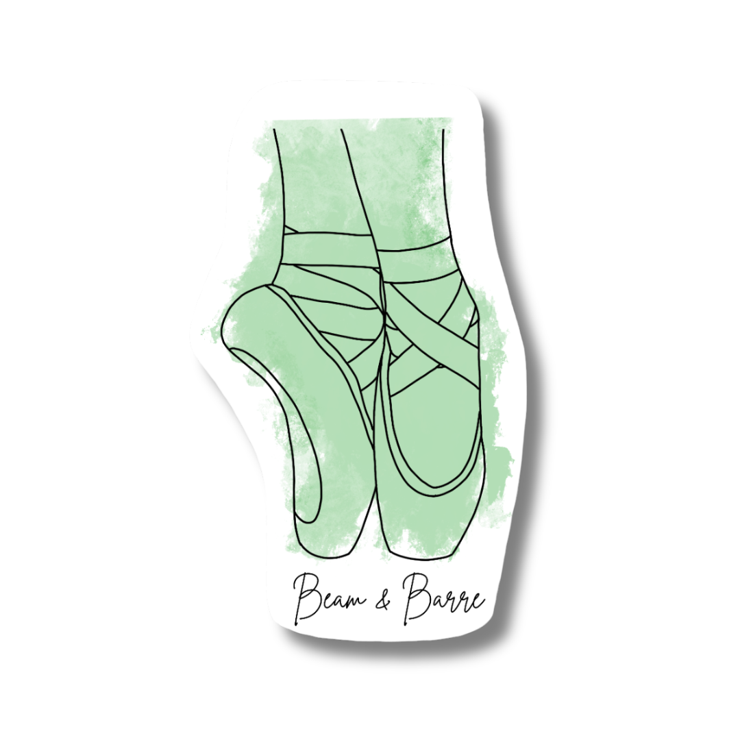 Beam & Barre Pointe Shoes Sticker Beam & Barre