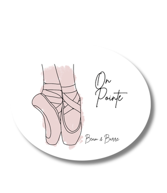 Beam & Barre On Pointe Sticker