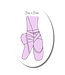 Beam & Barre Pointe Shoes Sticker