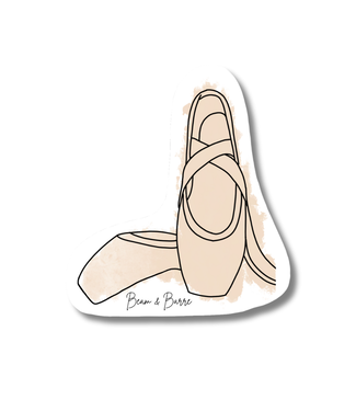 Beam & Barre Pointe Shoes Sticker