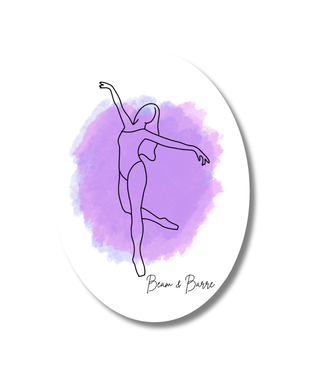 Beam & Barre Falling Sticker
