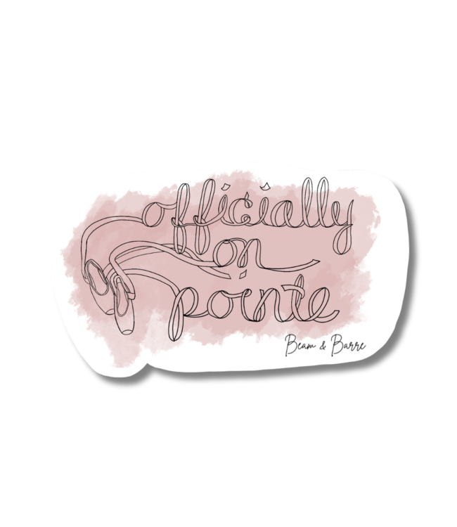 Officially on Pointe Sticker