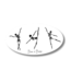 Beam & Barre Dancing Skeletons Sticker