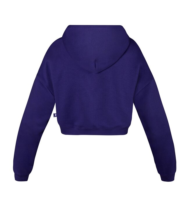 Children's Avery Cropped Hoodie Deep Purple