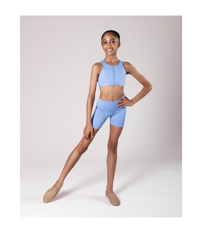 Children's Tate Crop Top Blue Illusion