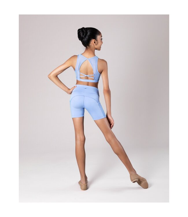 Children's Tate Crop Top Blue Illusion