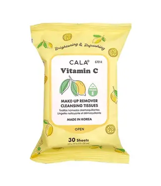 Cala Makeup Remover Wipes Tissue Cleanser Vitamin C