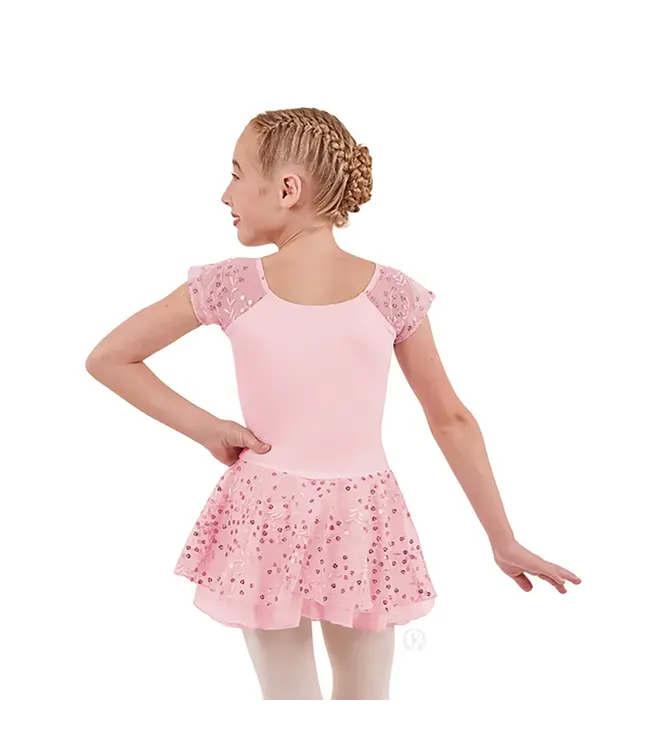 Children's Cap Sleeve Dance Dress Lilac
