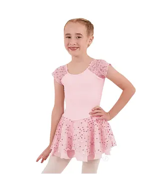 Eurotard Children's Cap Sleeve Dance Dress Pink