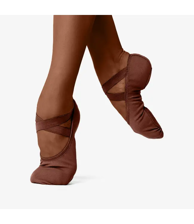 Men's Bali Split Sole Ballet Shoes Mocha