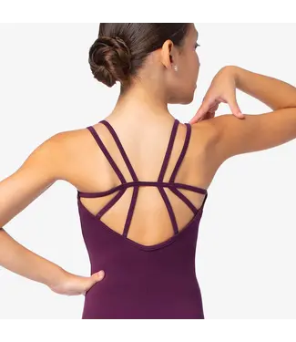 SoDanca Children's Double Strap Camisole Leotard Dark Purple