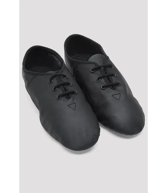 Children's UltraFlex Leather Lace-up Jazz Shoe Black