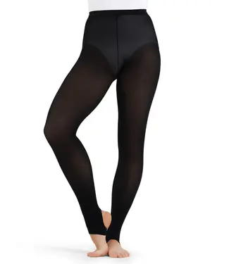 Capezio Ladies' Stirrup Tights Black Small