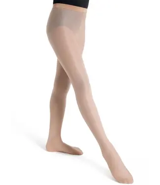 Capezio Children's Shimmery Footed Tights Suntan Small