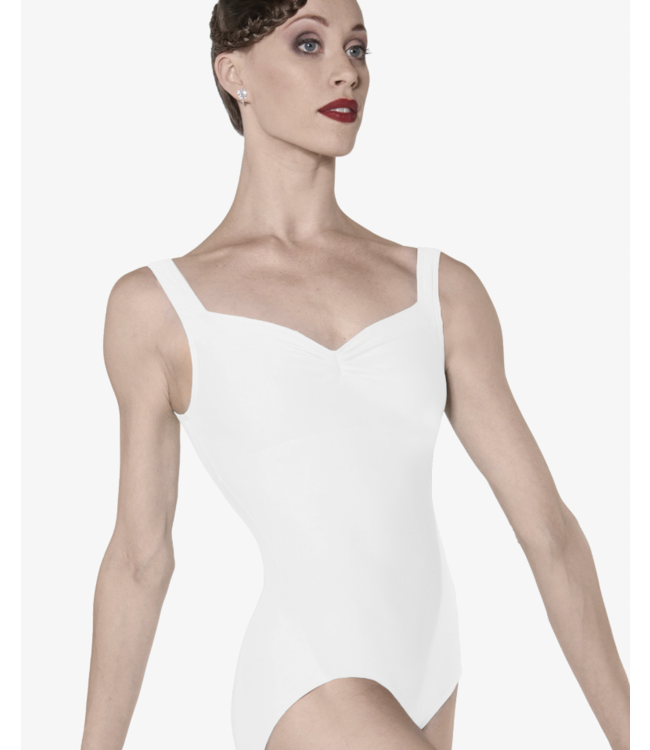 Ladies' Faustine Tank Leotard White