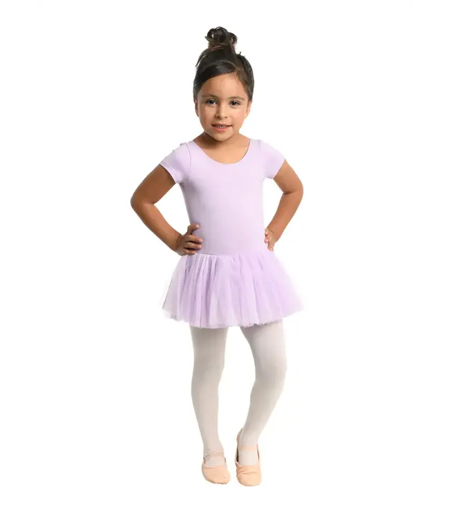Cap Sleeve Tutu Dress Lavender