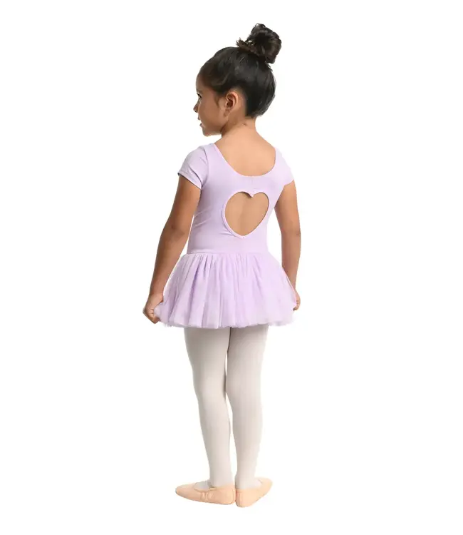 Cap Sleeve Tutu Dress Lavender