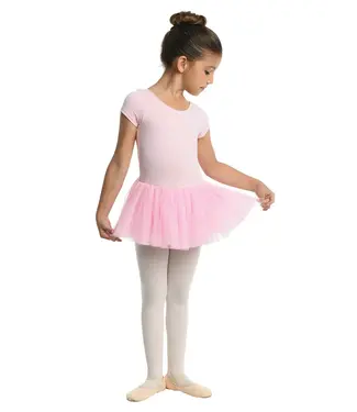 Danznmotion Cap Sleeve Tutu Dress Pink