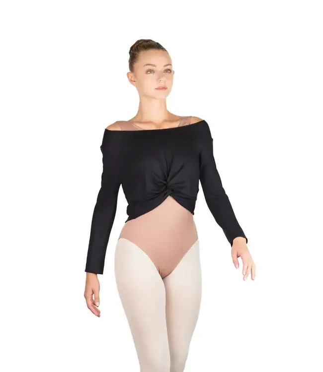 Ladies' Megumi Long Sleeve Top Noir