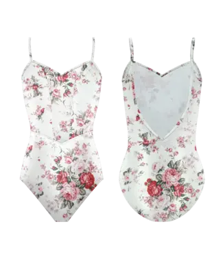 Danse de Paris Ladies' Jardin Leotard Rose Rouge