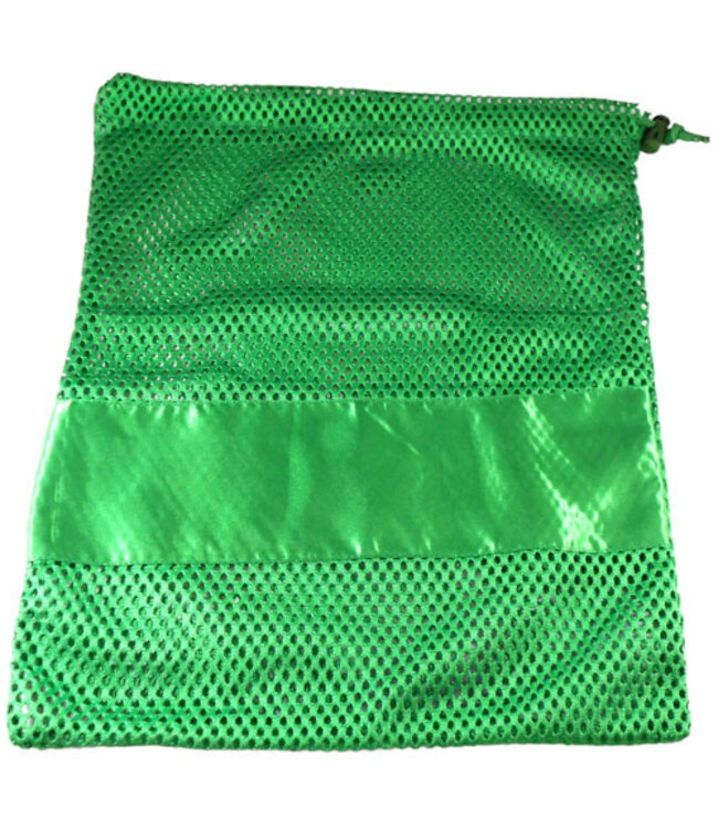 Mesh Bag With Satin Green