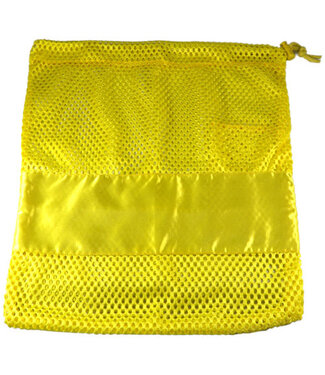 Pillows for Pointes Mesh Bag With Satin Yellow